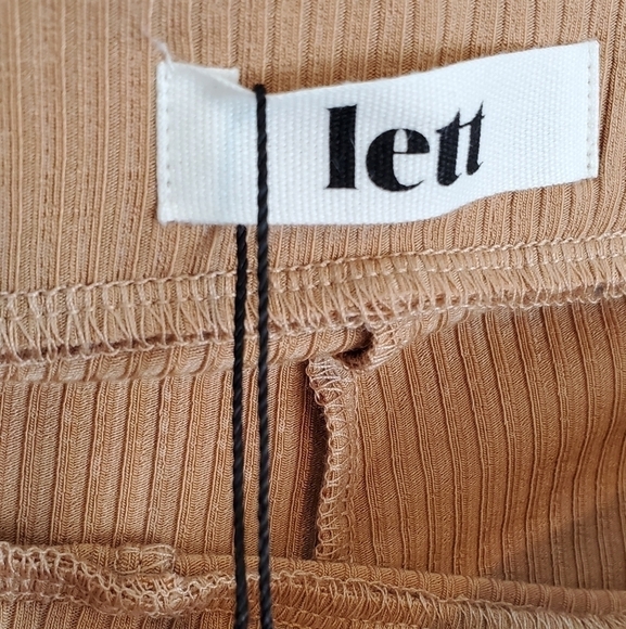 Rhodes Pant by Lett Knit Flare Loungewear Pant in Camel Like Skims - Picture 4 of 6